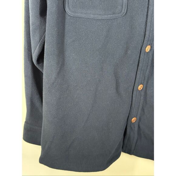 Members Mark polar fleece Men’s button front style shirt size medium - Picture 7 of 8